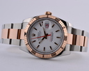 Rolex Datejust Turn-O-Graph SS / 18K RG White Dial Ref. 116261