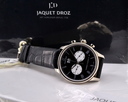 Jaquet Droz Chronograph Grande Date 18K White Gold Black Dial UNWORN Ref. J024034202