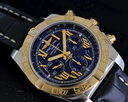 Breitling Chronomat 44 B01 SS / 18K Rose Gold Black Dial Roman Ref. CB011012/b957