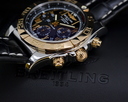 Breitling Chronomat 44 B01 SS / 18K Rose Gold Black Dial Roman Ref. CB011012/b957