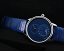 Jaquet Droz Legend Geneva Grande Seconde Quantieme SS Blue Dial Ref. J007030245
