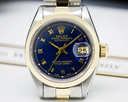 Rolex Lady Oyster Perpetual Date Blue Dial SS / 18K Ref. 6917
