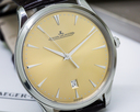 Jaeger LeCoultre Master Ultra Thin Date Champagne Dial SS UNWORN Ref. 1288430