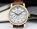 A. Lange and Sohne 1815 Chronograph 18K Rose Gold Silver Dial UNWORN Ref. 402.032