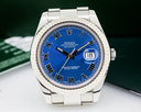 Rolex Datejust II Silver Dial Blue Roman SS Ref. 116334