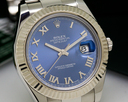 Rolex Datejust II Silver Dial Blue Roman SS Ref. 116334