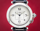 Cartier Pasha Automatic Silver Dial SS / Strap 38MM Ref. W31031H3