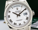 Rolex Day Date President White Roman 18K White Gold Ref. 118239