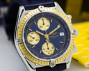 Breitling Chronomat Chronograph 18K / SS Blue Dial 39MM Ref. B13050