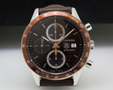 TAG Heuer Carrera Chronograph SS / SS Brown Subrust Dial Ref. CV2013-1
