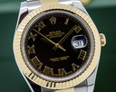 Rolex Datejust II 18K / SS Black Roman Dial Ref. 116333