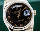 Rolex Day Date Oyster President Black Arabic Dial 18K Rose Gold Ref. 118205
