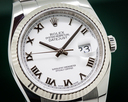Rolex Datejust White Roman Dial SS Ref. 116234