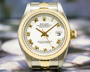 Rolex Lady Datejust White Roman Dial 18K / SS Ref. 79173