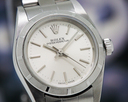 Rolex Oyster Perpetual Ladies No Date White Dial SS Ref. 76030