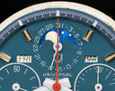Universal Geneve Vintage Exotic Turquoise Dial Tri Compax SS NEW OLD STOCK Ref. 881101/04