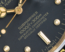 Rolex Submariner Black Nipple Dial 18K / Yellow Gold Bracelet EXCELLENT Ref. 16808