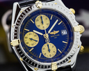 Breitling Chronomat Chronograph SS / 18K Blue Dial 39MM Ref. B13050