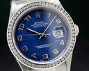 Rolex Datejust Blue Jubliee Arabic Dial SS Ref. 16220
