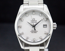 Omega Seamaster Aqua Terra Co-Axial Master Mother of Pearl Diamond Markers SS Ref. 2504.75.00