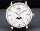 A. Lange and Sohne Saxonia Moon Phase Automatik 18K Rose Gold / Silver Dial Ref. 384.032