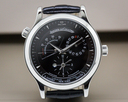 Jaeger LeCoultre Master Geographic SS Black Dial/Deployment Ref. 142.8.92