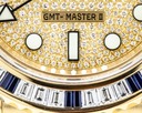 Rolex GMT Master II Yellow Gold Pave Dial / Sapphire & Diamond Bezel Ref. 116758SA 
