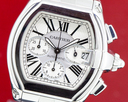 Cartier Roadster Chronograph Silver Dial SS / SS Ref. W62019X6