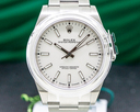 Rolex Oyster Perpetual SS White Stick Dial UNWORN Ref. 114300