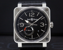 Bell &amp; Ross Aviation BR 03 Power Reserve SS / Leather Ref. BR 03-97-S