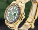 Rolex GMT Master II Green Dial 18K Yellow Gold / Bracelet Ref. 116718