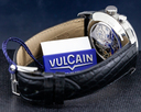 Vulcain 50s President Alarm Steel Blue Dial 39MM Ref. 100153.297L