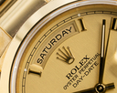 Rolex Day Date Champagne Dial 18k YG Rivet Bracelet FULL SET Ref. 18028