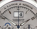 A. Lange and Sohne Datograph Perpetual Calendar Chronograph Platinum BRACELET Ref. 410.025