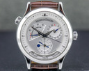 Jaeger LeCoultre Master Geographic Steel Silver Dial / Deployment Ref. 142.8.92