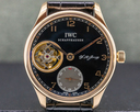IWC Portuguese Tourbillon Hand Wound 18K Rose Gold BLACK Dial LIMITED Ref. IW544705