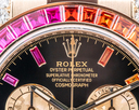 Rolex Daytona RAINBOW / Rose Gold Black Dial 116598RBOW UNWORN Ref. 116598RBOW
