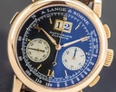 A. Lange and Sohne Datograph 18K Rose Gold Black Dial COMPLETE DUFOUR Ref. 403.031