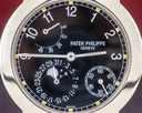 Patek Philippe Moon Phase Power Reserve Black Dial 18K White Gold Ref. 5055G