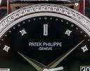 Patek Philippe Calatrava 18K White Gold Black Dial / Diamond Bezel Ref. 5297G-001