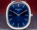 Patek Philippe Golden Ellipse Platinum Blue Dial Ref. 5738P-001