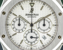 Audemars Piguet Royal Oak Chronograph White Dial SS FULL SET Ref. 25860ST.O.1110ST.05