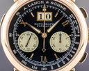 A. Lange and Sohne Datograph 18K Rose Gold Black Dial DUFOUR Ref. 403.031
