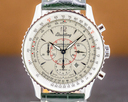 Breitling Montbrillant Chronograph SS Silver Dial / Leather Ref. A4133012/G196