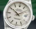 Rolex Datejust Silver Stick Dial SS Oyster FULL SET Ref. 16200
