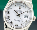 Rolex Day Date Oyster President White Roman 18K White Gold Ref. 118209