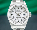 Rolex Oyster Perpetual Ladies Date White Roman Dial SS Ref. 69240