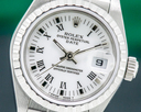 Rolex Oyster Perpetual Ladies Date White Roman Dial SS Ref. 69240