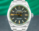 Rolex Milgauss SS Black Dial Green Crystal Ref. 116400 
