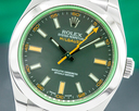 Rolex Milgauss 116400 SS Black Dial Green Crystal Ref. 116400 